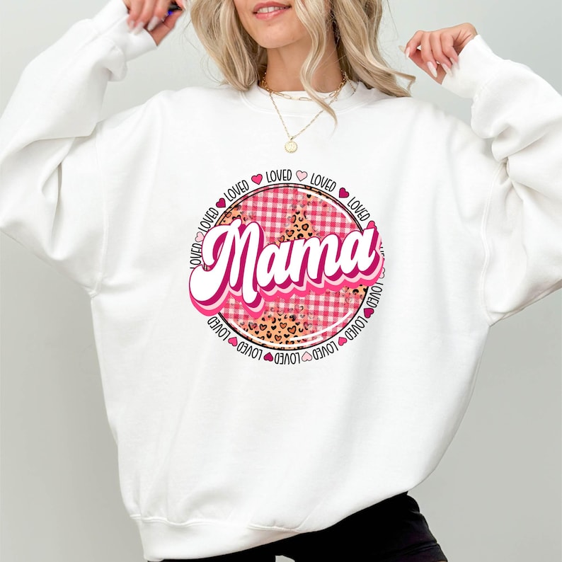 Leopard Mama Valentine Shirt, Mama Sweatshirt, Valentines Day Shirt, Cute Valentines Shirt, Valentine Sweatshirt, Funny mom Valentine Tee
