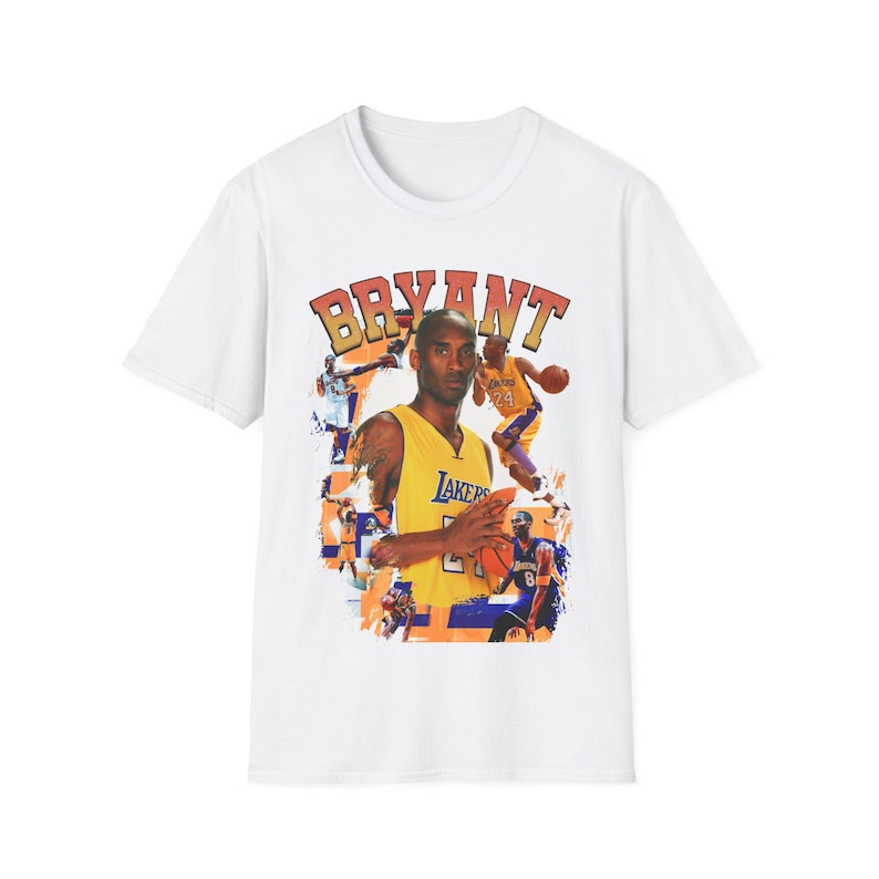 Kobe Bryant NBA Graphic Tee Shirt Los Angeles Lakers Retro Team USA Champion Basketball Clothes For Him Gift