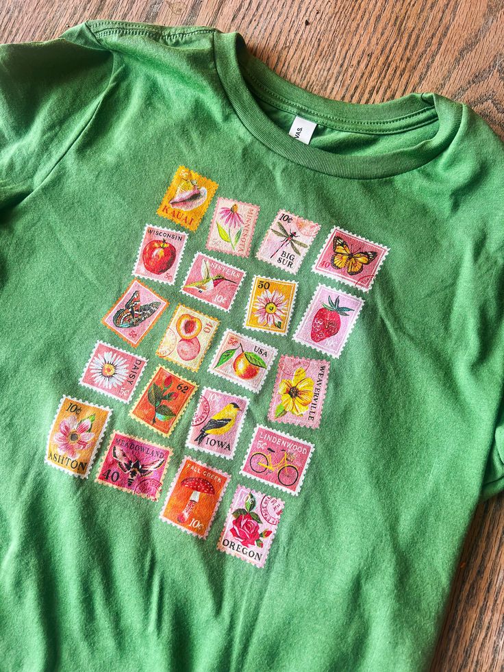 Stamp Collection Tee Shirt For Men And Women
