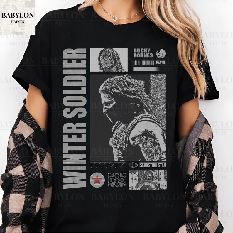 Vintage Bucky Barnes Winter Soldier T Shirt Marvel Show Disney Sweatshirt Bucky Barnes Shirt Gift Winter Soldier T Shirt Disney Marvel Shirt For Men And Women