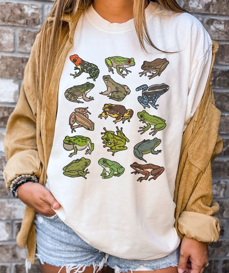 Frog t-shirt Cottagecore Frog tshirt I Love Frogs t shirt Cute frog Frog and Toad Shirt Cottage Core Grunge Fairycore Shirt Cottagecore