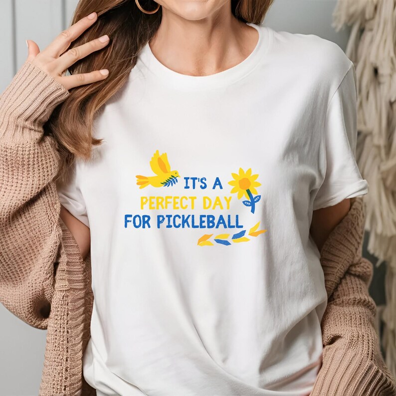 Its A Perfect Day For Pickleball Shirt, Pickleball Tshirt, Pickle Ball Sport Shirts, Trendy Pickleball Tees, Game Day Shirt With Neck LabelIts A Perfect Day For Pickleball Shirt, Pickleball Tshirt, Pickle Ball Sport Shirts, Trendy Pickleball Tees, Game Day Shirt With Neck Label