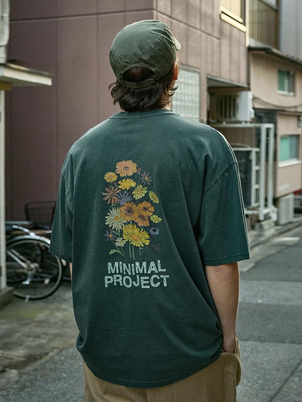 Flower Printing Pigment T-shirt - - Full Size Krixshop