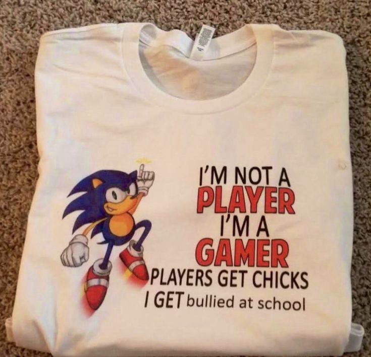 I'm Not A Player I'm A Gamer I Get Bullied At School Shirt, Ironic Sonic Meme T-Shirt, Funny Shitpost Graphic Tee, Aesthetic Y2K Gamer Merch - - More Option - Outfits For US