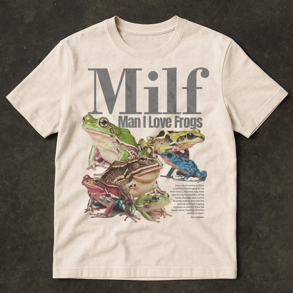 Man I Love Frogs T-Shirt, Meme Frog Shirt, Vintage Style Unisex T-Shirt - - More Option - Outfits For US