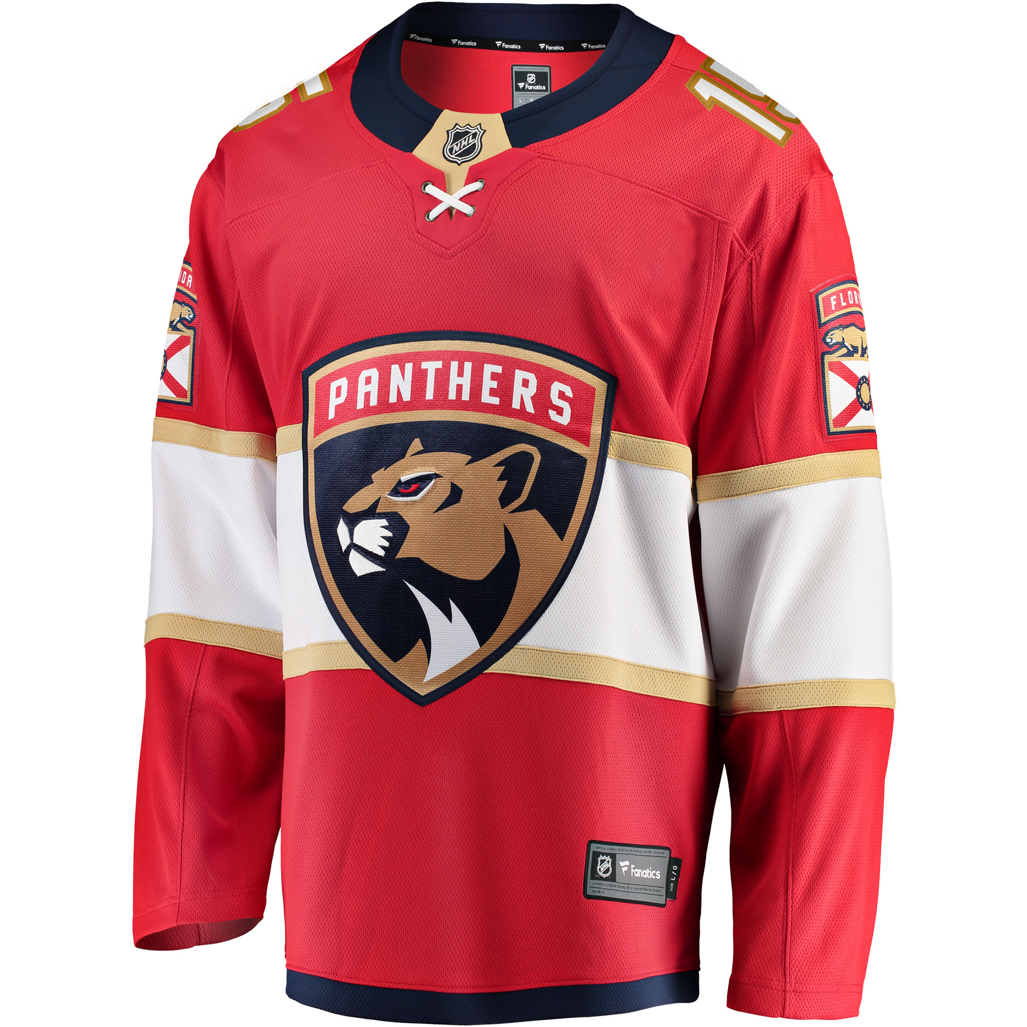Anton Lundell Florida Panthers Fanatics Home Breakaway Player Jersey - Red 2