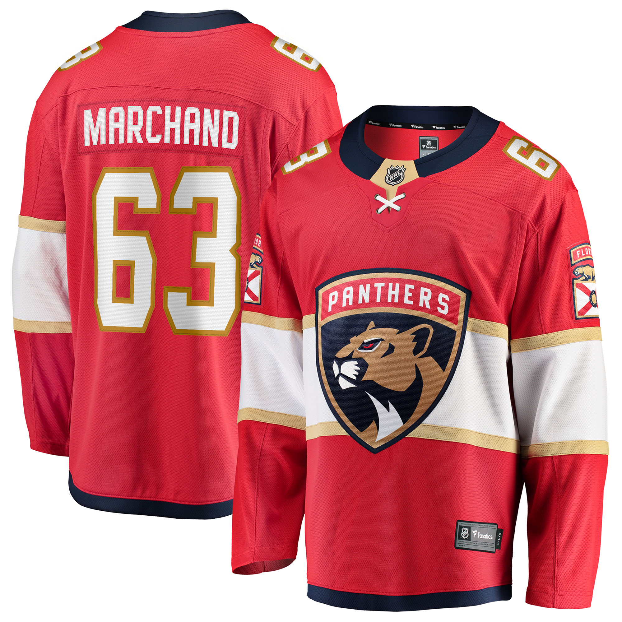 Brad Marchand Florida Panthers Fanatics Home Breakaway Jersey - Red