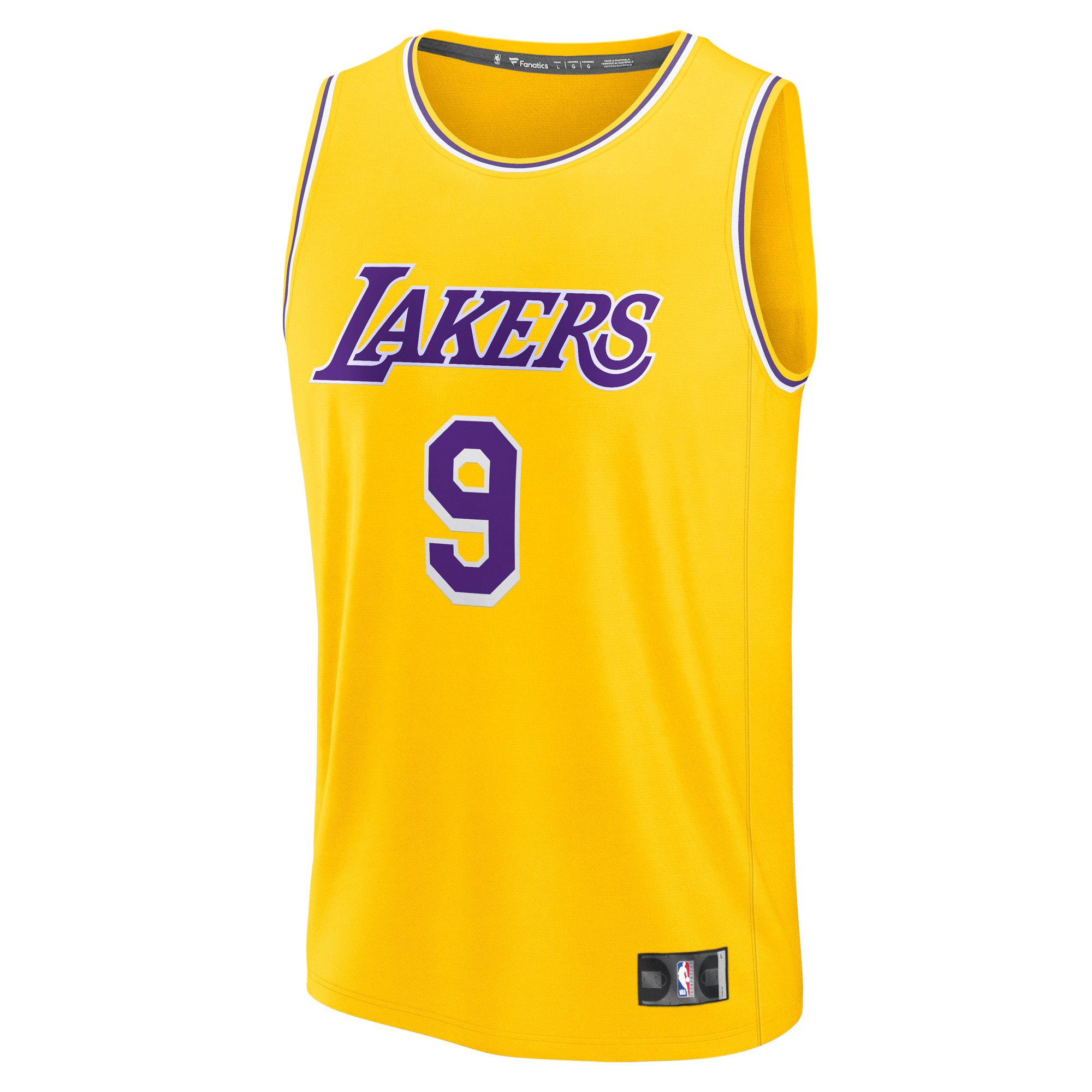 Bronny James Los Angeles Lakers Fanatics 2024 NBA Draft Fast Break Player Jersey - Icon Edition - Gold 2