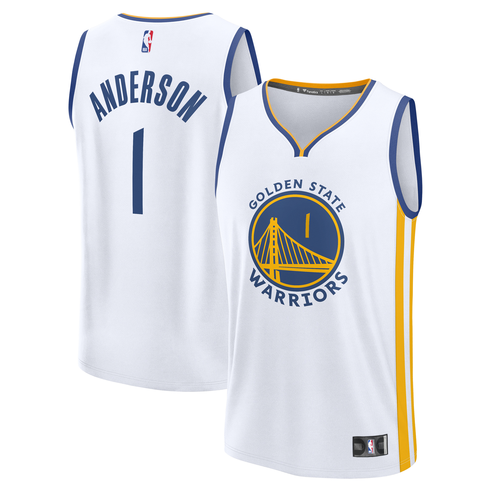 Kyle Anderson Golden State Warriors Fanatics Fast Break  Player Jersey - Association Edition - White