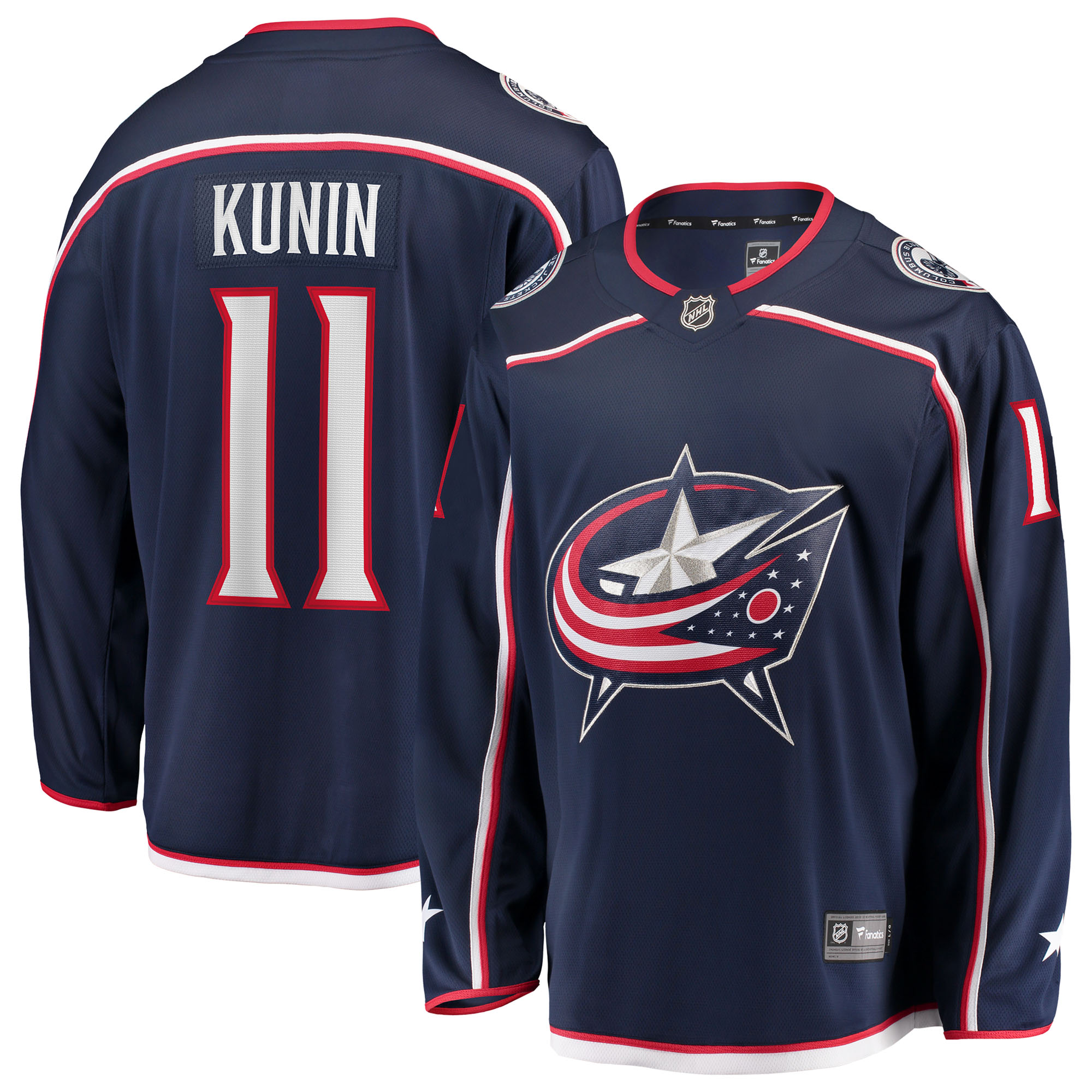 Luke Kunin Columbus Blue Jackets Fanatics Home Breakaway Jersey - Navy