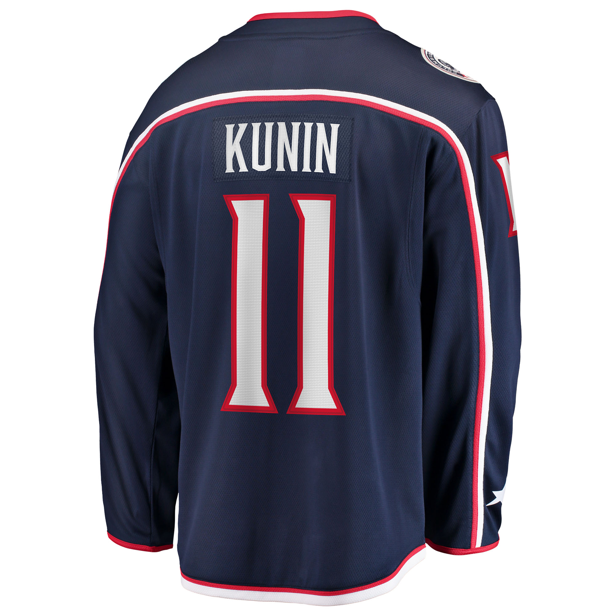 Luke Kunin Columbus Blue Jackets Fanatics Home Breakaway Jersey - Navy 3