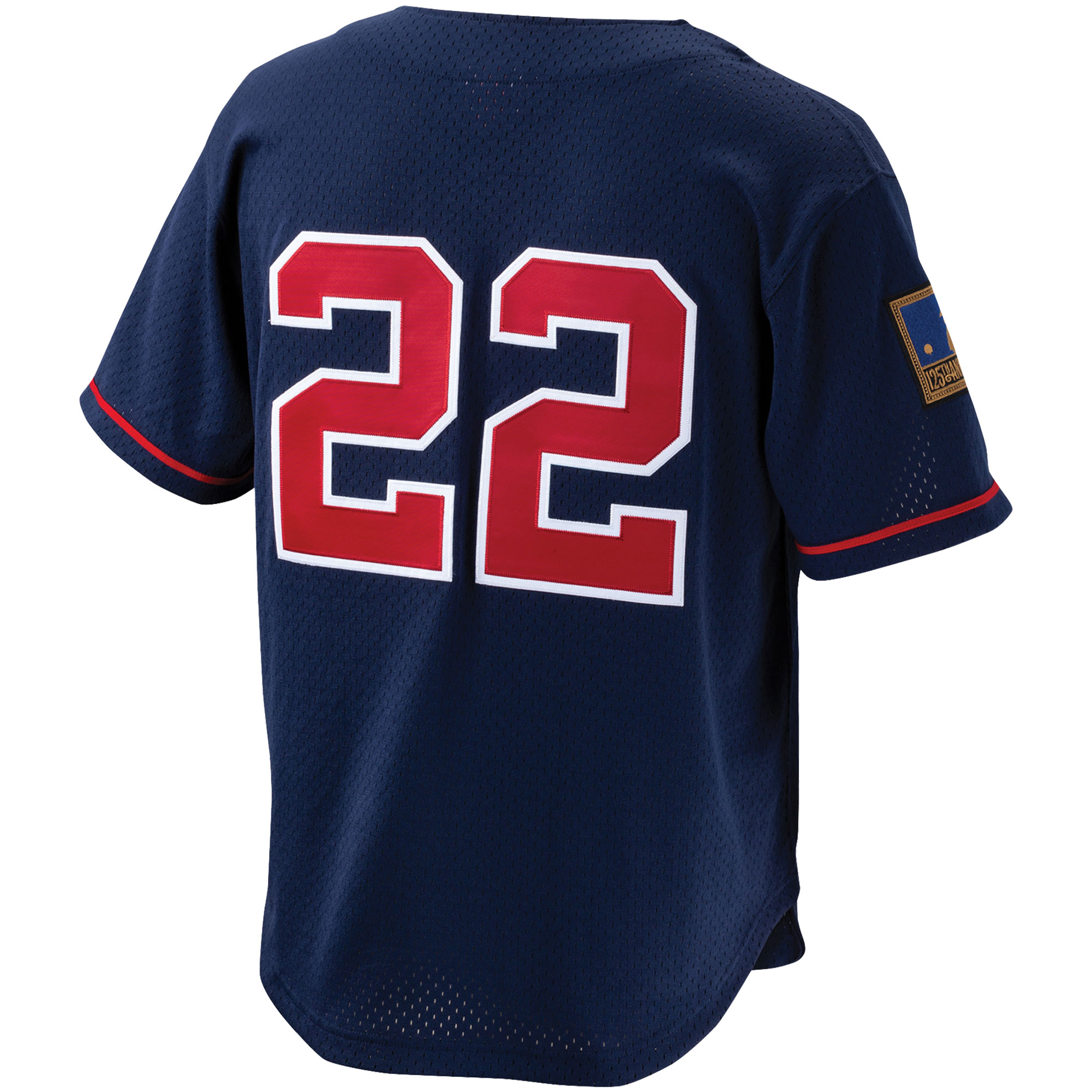 Bo Jackson California Angels Mitchell  Ness Cooperstown Collection Mesh Batting Practice Button-Up Jersey - Navy 3