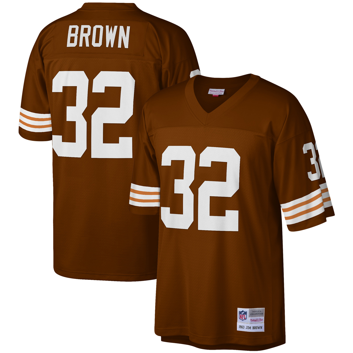 Jim Brown Cleveland Browns Mitchell & Ness Legacy  Jersey - Brown