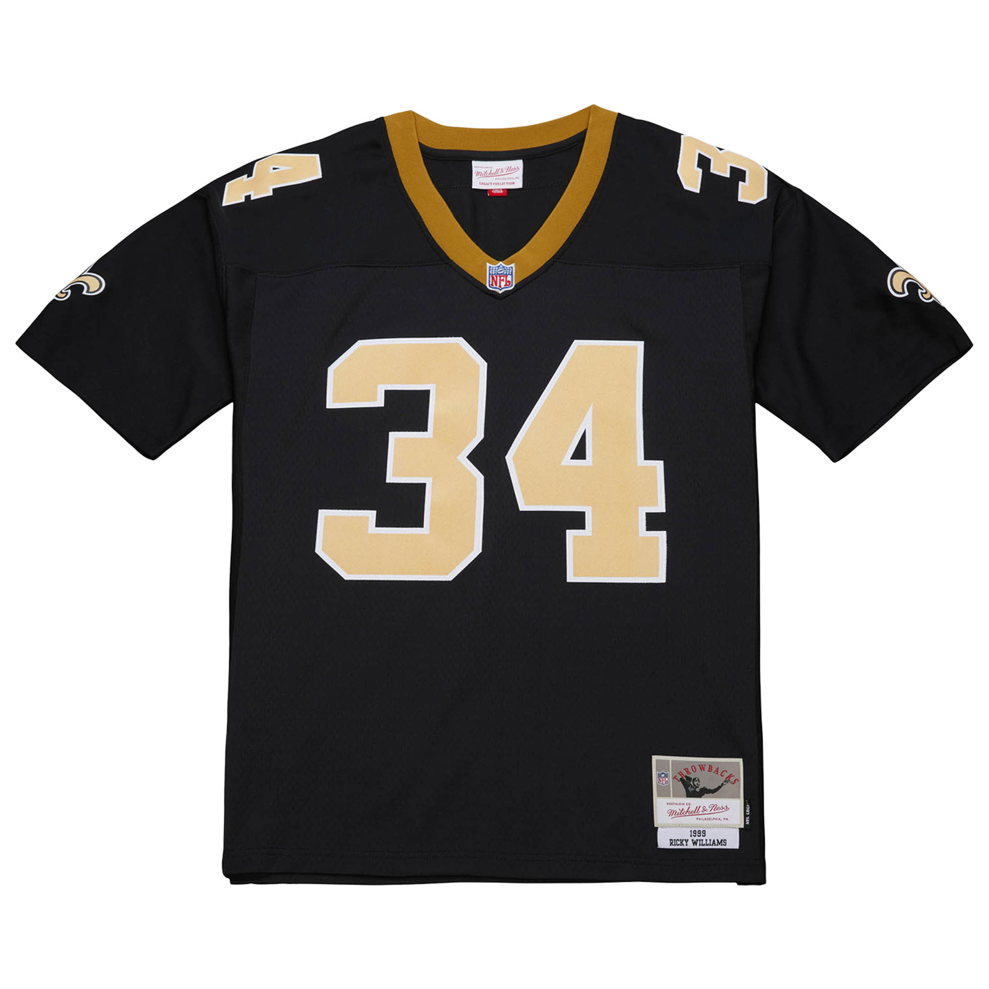 Ricky Williams New Orleans Saints Mitchell & Ness 1999 Legacy  Jersey - Black 2