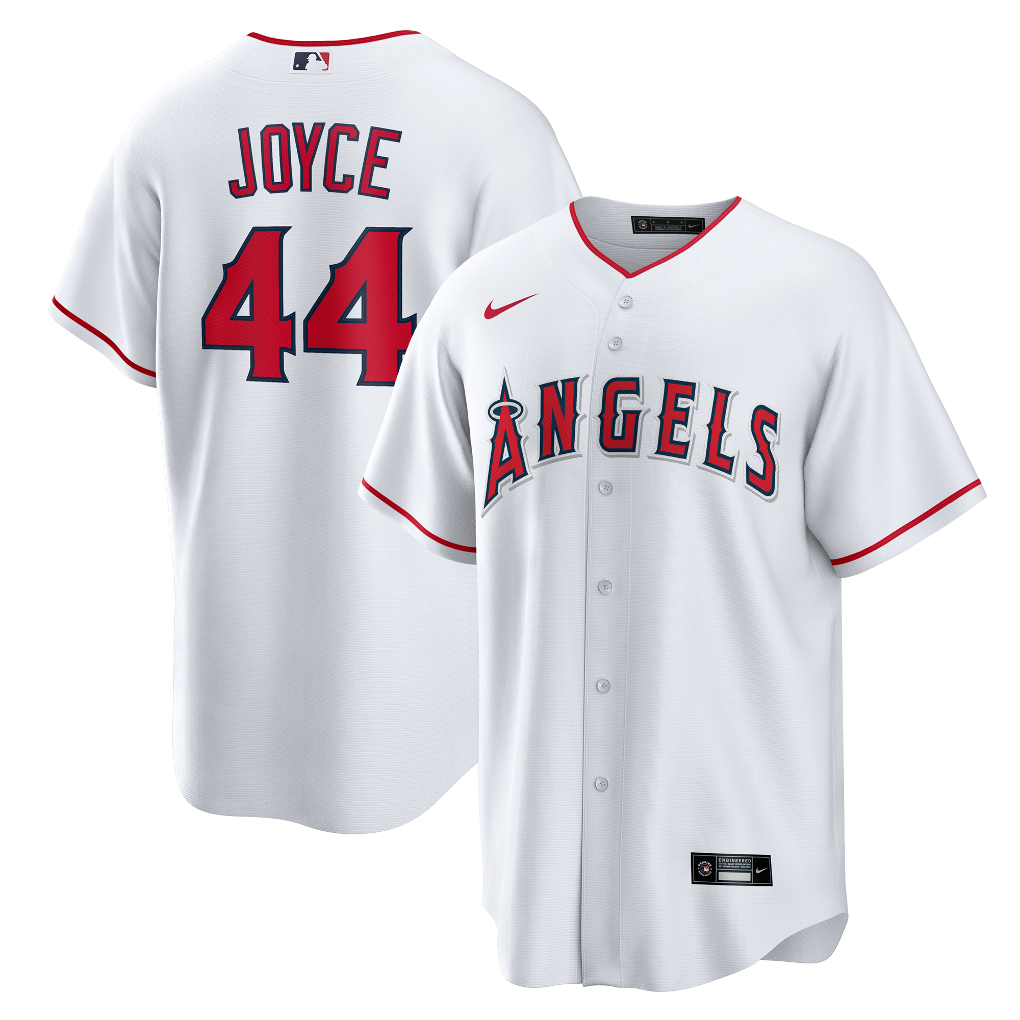 Ben Joyce Los Angeles Angels Nike Home  Jersey - White
