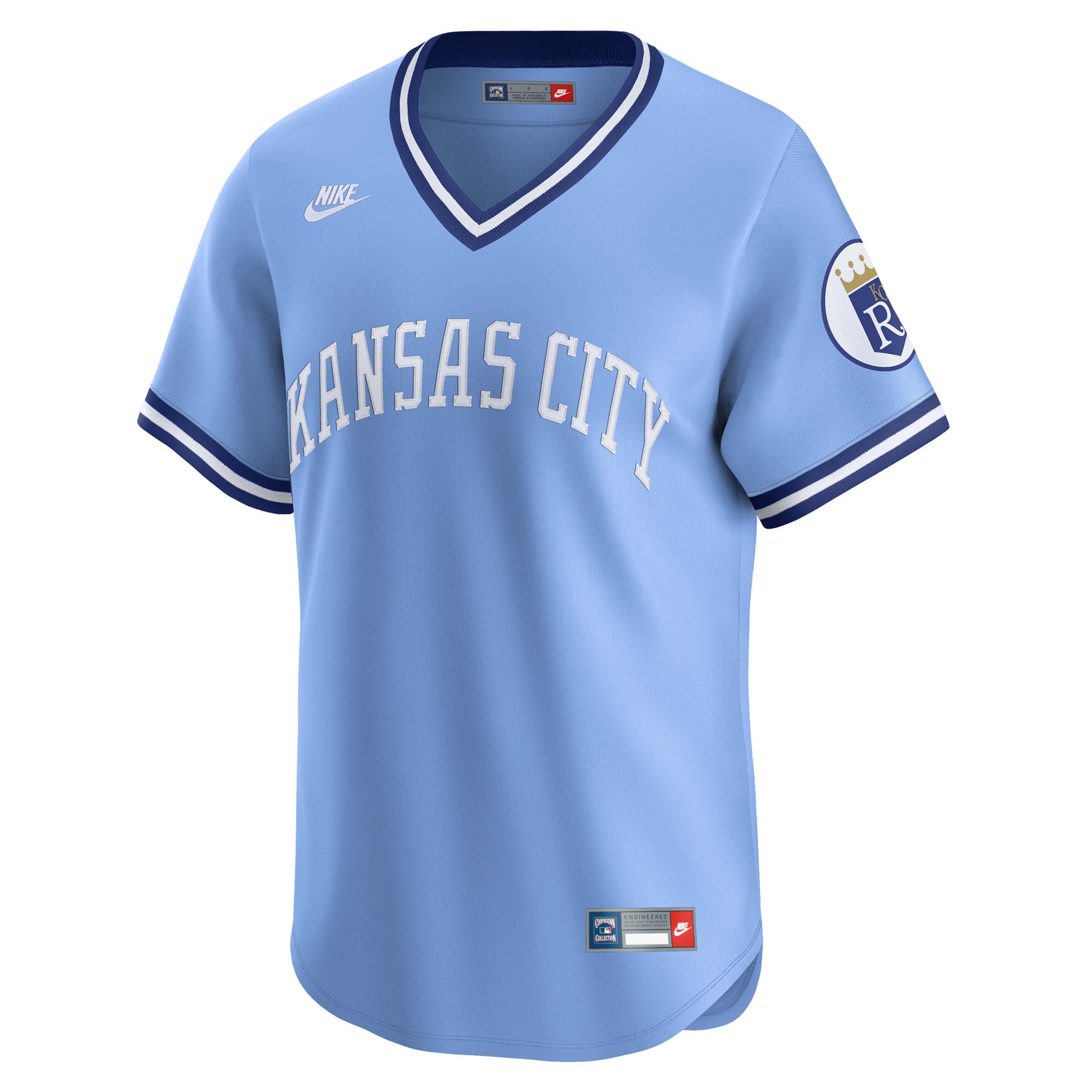 Bo Jackson Kansas City Royals Nike Throwback Cooperstown Collection Limited Jersey - Light Blue 2