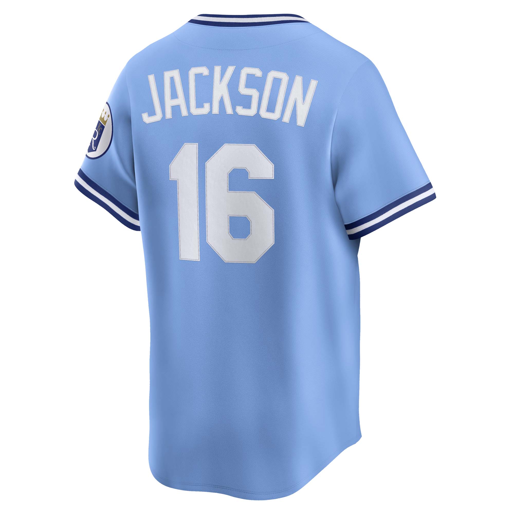 Bo Jackson Kansas City Royals Nike Throwback Cooperstown Collection Limited Jersey - Light Blue 3