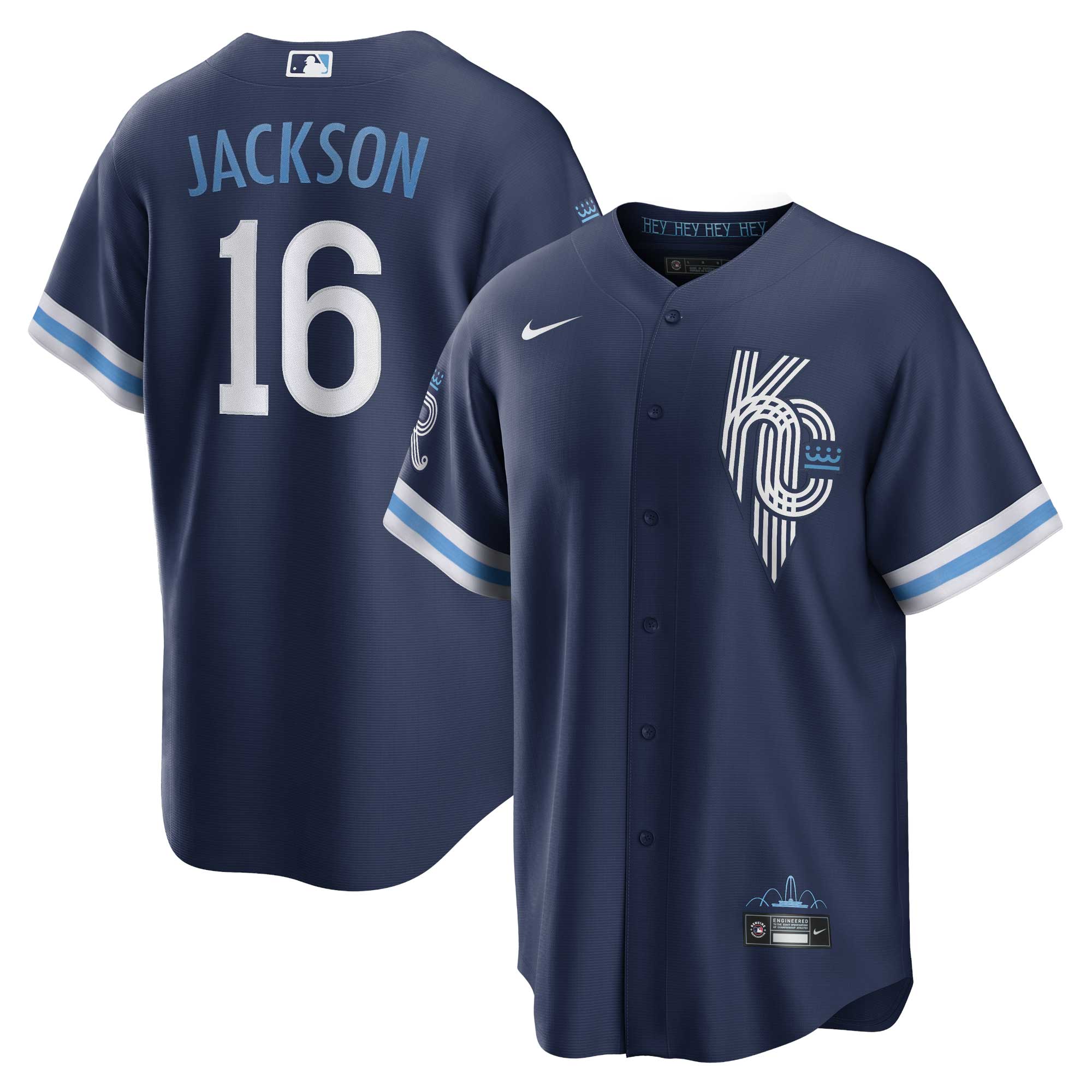 Bo Jackson Kansas City Royals Nike City Connect  Player Jersey - Navy
