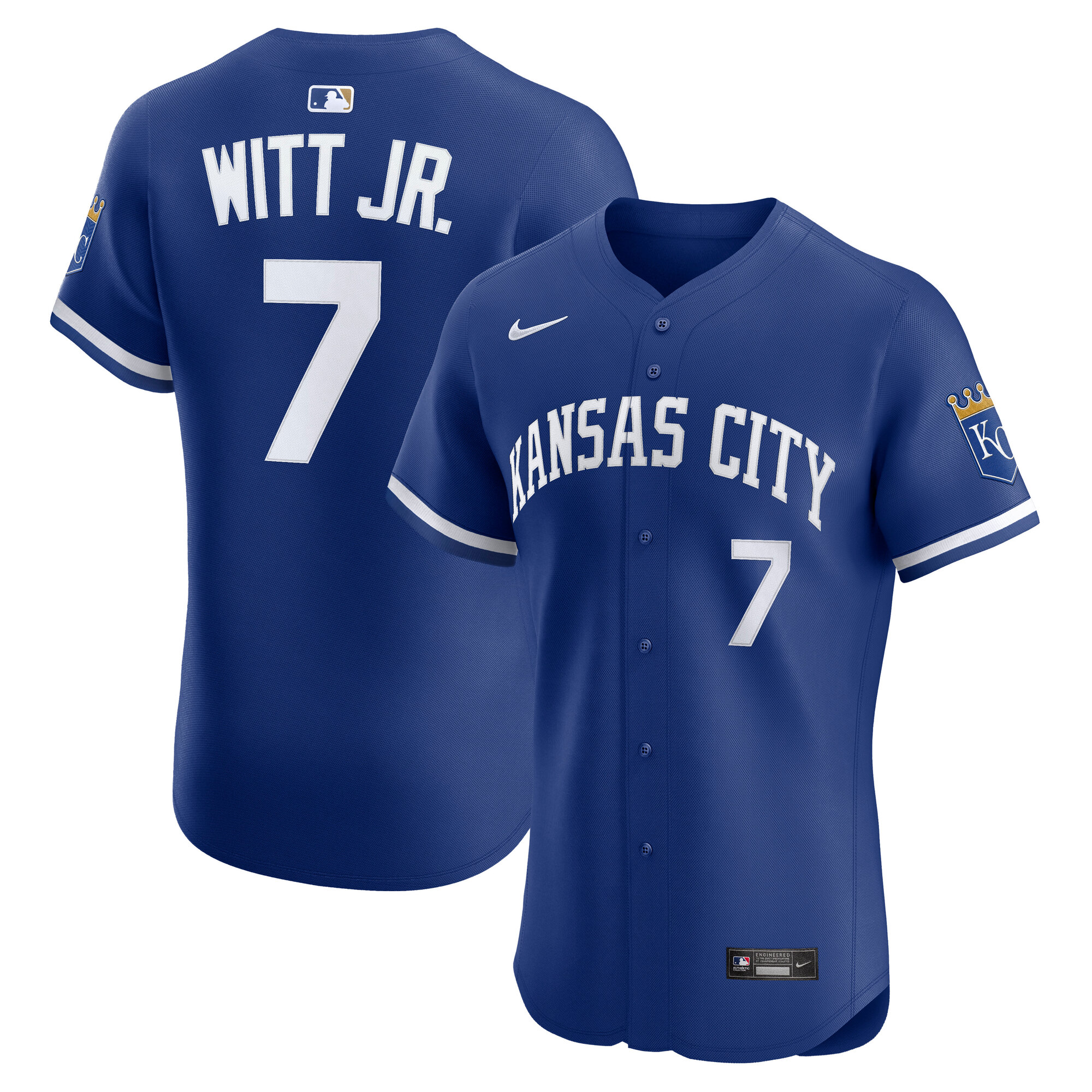 Bobby Witt Jr. Kansas City Royals Nike Alternate 2 Elite Player Jersey - Royal