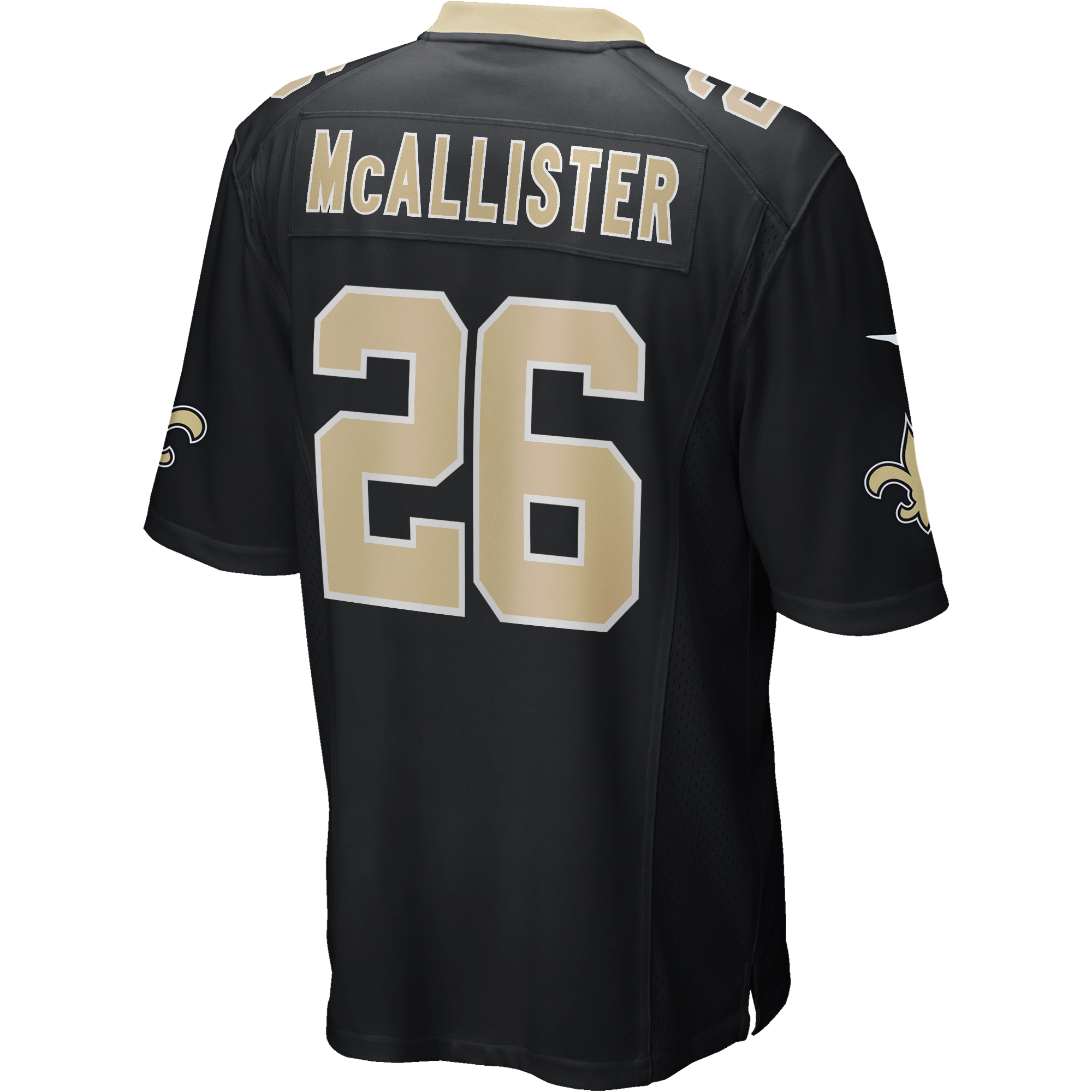 Deuce McAllister New Orleans Saints Nike Game Retired Player Jersey - Black 3