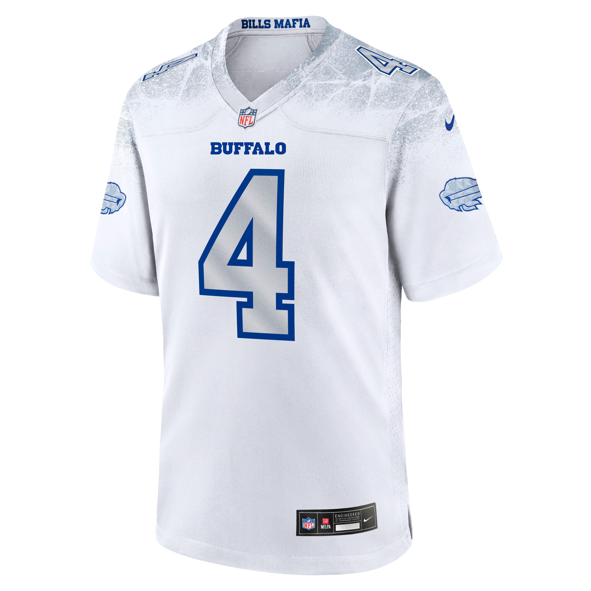 James Cook III Buffalo Bills Nike 2025 Rivalries Collection Game Jersey - White 2