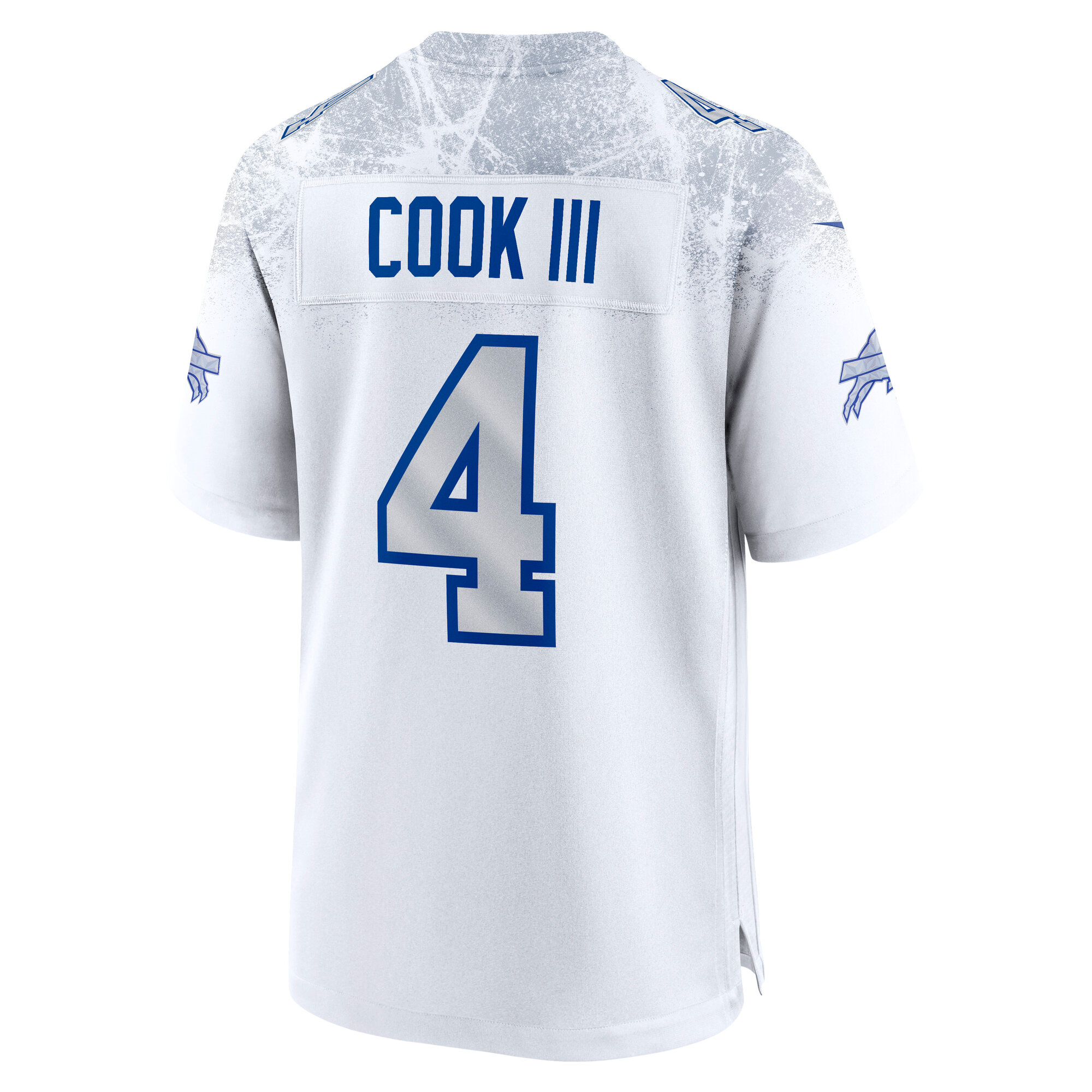 James Cook III Buffalo Bills Nike 2025 Rivalries Collection Game Jersey - White 3