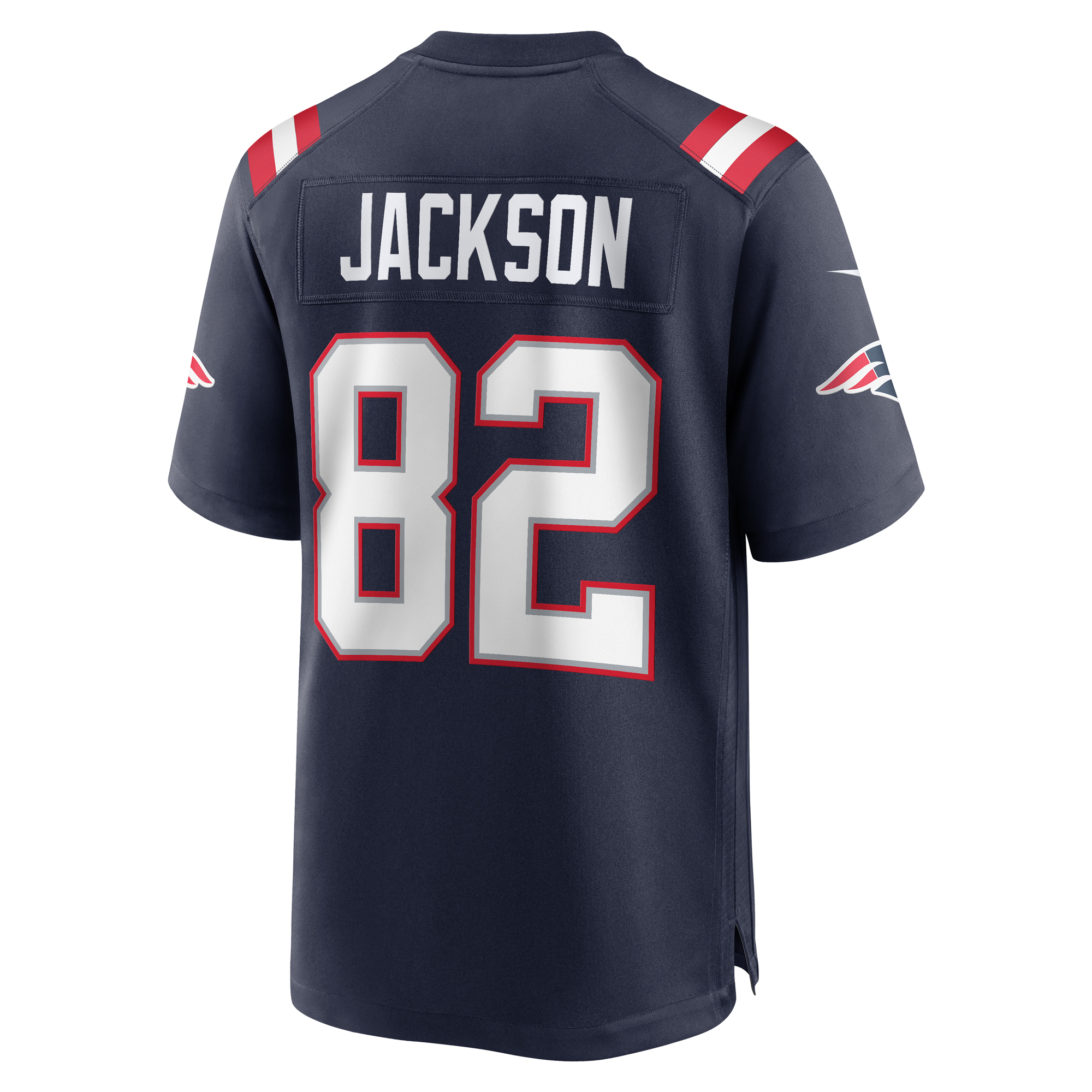 JaQuae Jackson New England Patriots Nike  Game Jersey -  Navy 3