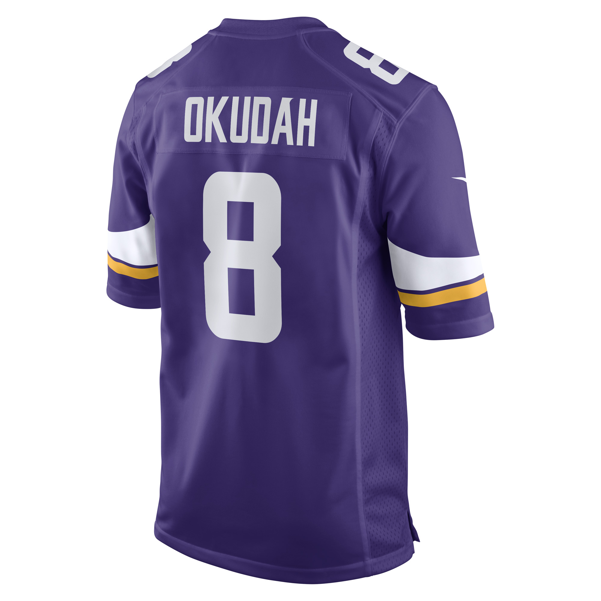 Jeff Okudah Minnesota Vikings Nike Team Game Jersey -  Purple 3