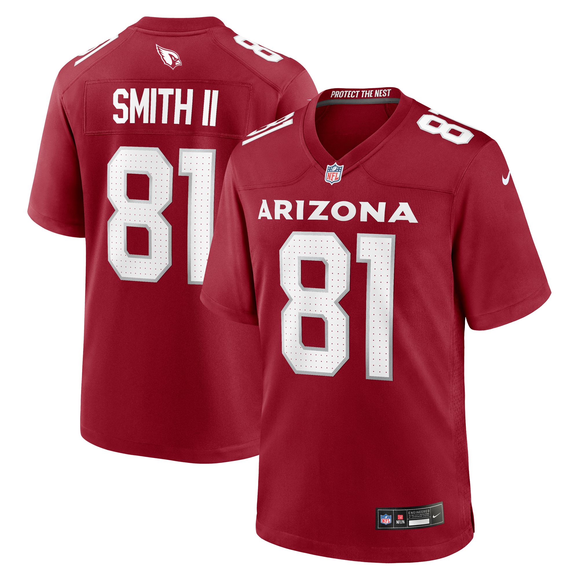 Jeff Smith II Arizona Cardinals Nike  Game Jersey -  Cardinal
