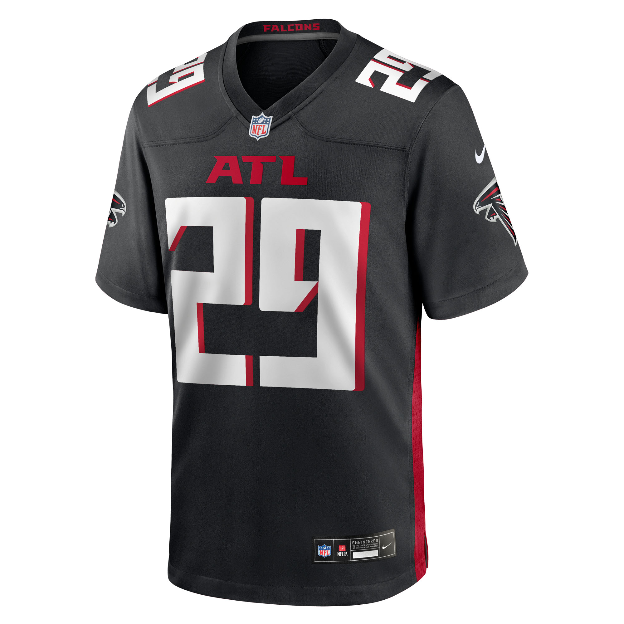 Jordan Fuller Atlanta Falcons Nike Team Game Jersey - Black 2 Jordan Fuller Atlanta Falcons Nike Team Game Jersey - Black 2