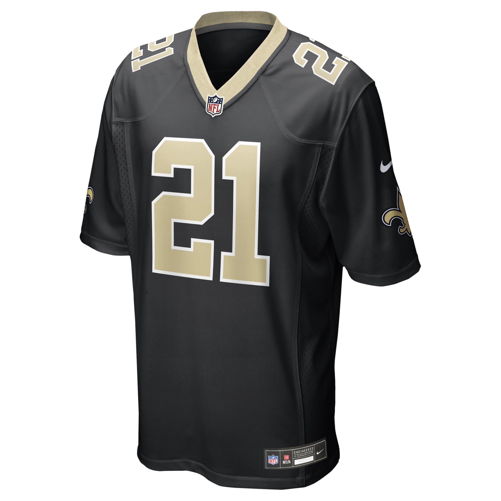 Justin Reid New Orleans Saints Nike Team Game Jersey -  Black 2