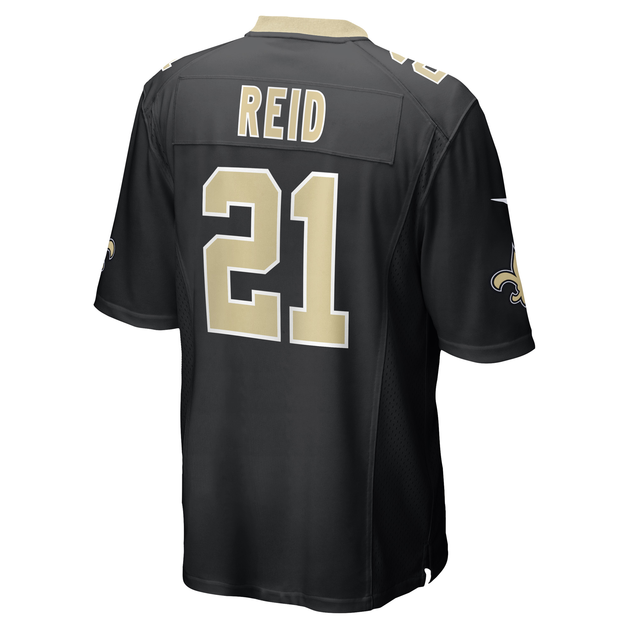 Justin Reid New Orleans Saints Nike Team Game Jersey -  Black 3