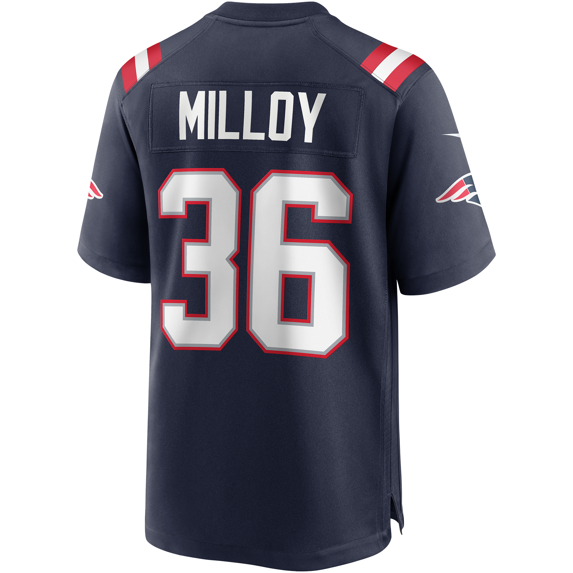 Lawyer Milloy New England Patriots Nike Game Retired Player Jersey - Navy 3
