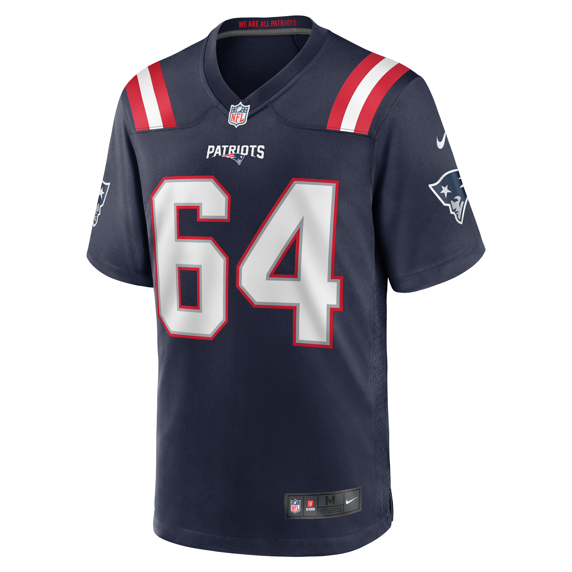 Layden Robinson New England Patriots Nike  Game Jersey -  Navy 2