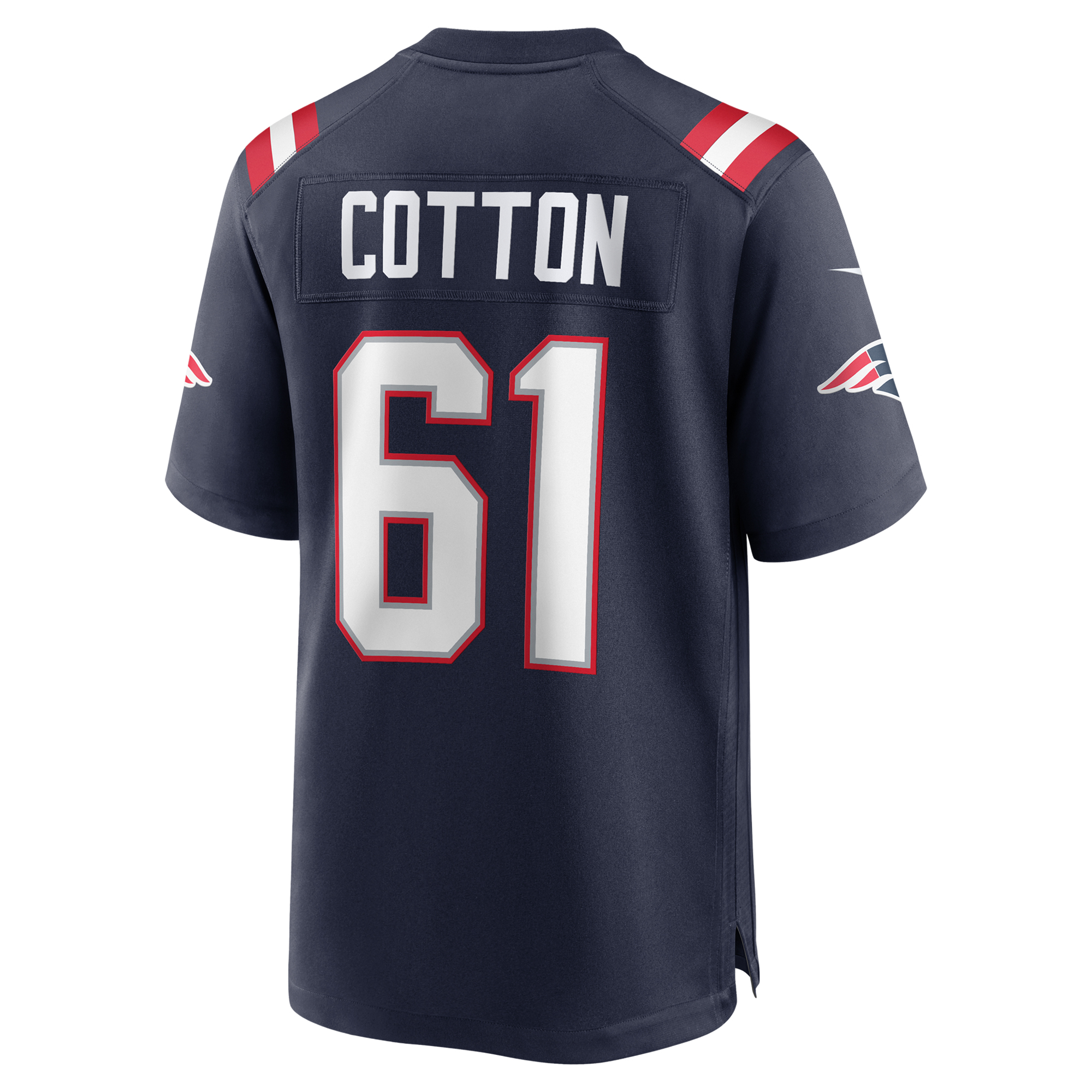 Lester Cotton Sr. New England Patriots Nike Team Game Jersey -  Navy 3