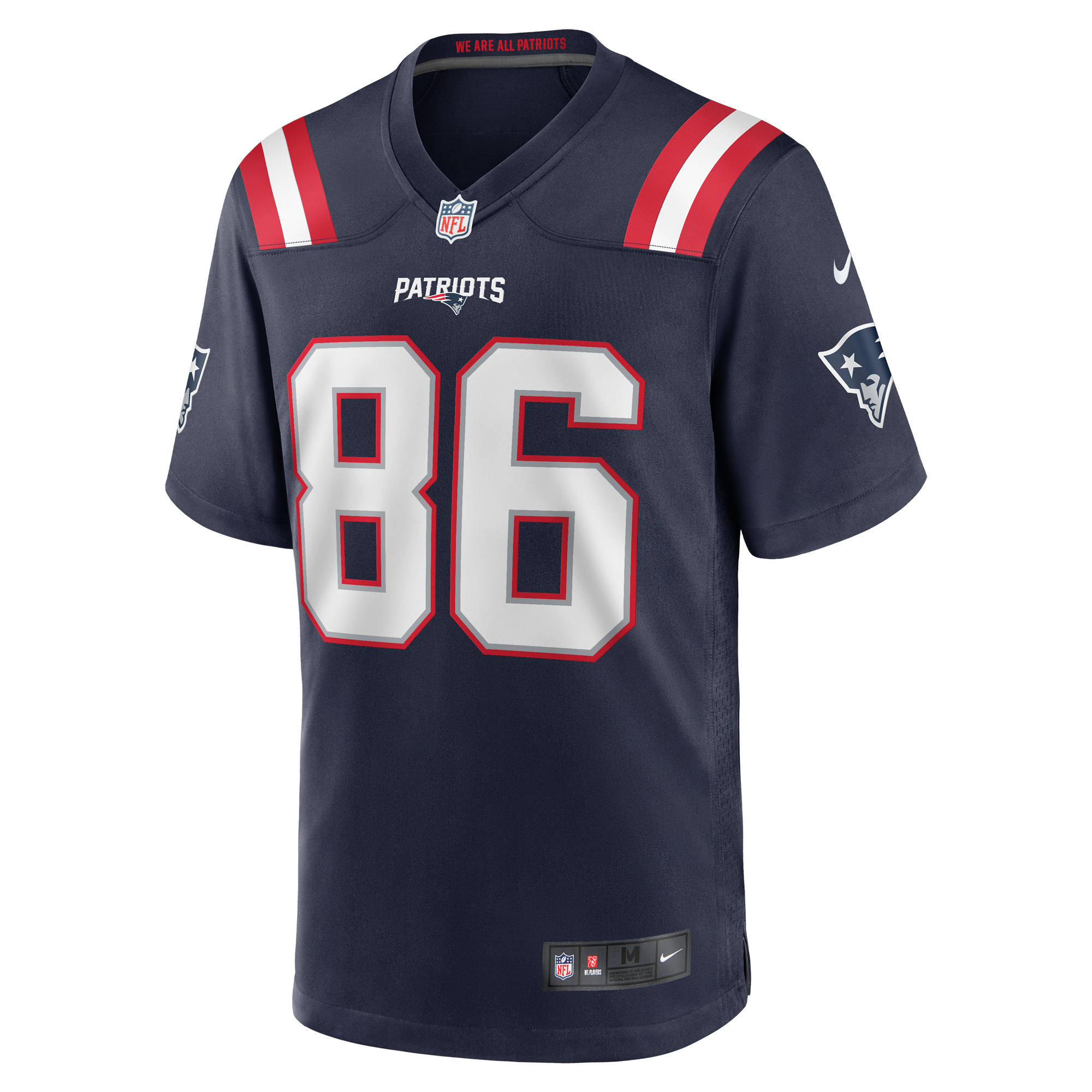 Lynn Bowden Jr. New England Patriots Nike Home Game Player Jersey - Navy 2