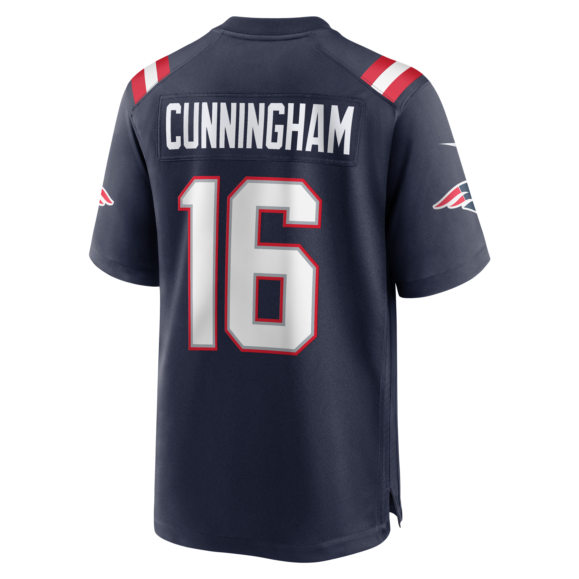 Malik Cunningham New England Patriots Nike Team Game Jersey -  Navy 3