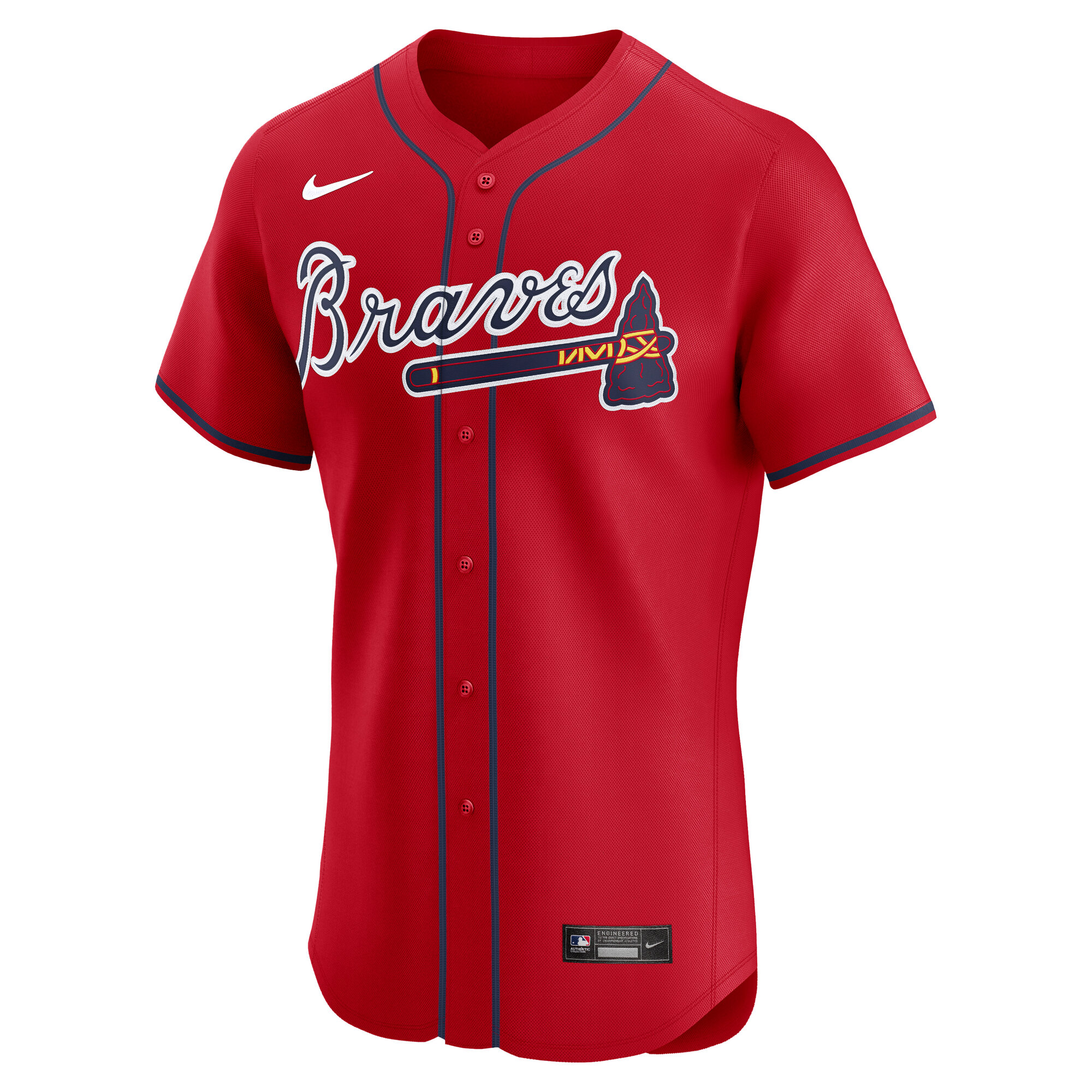 Atlanta Braves Nike Alternate Elite Jersey - Red 2