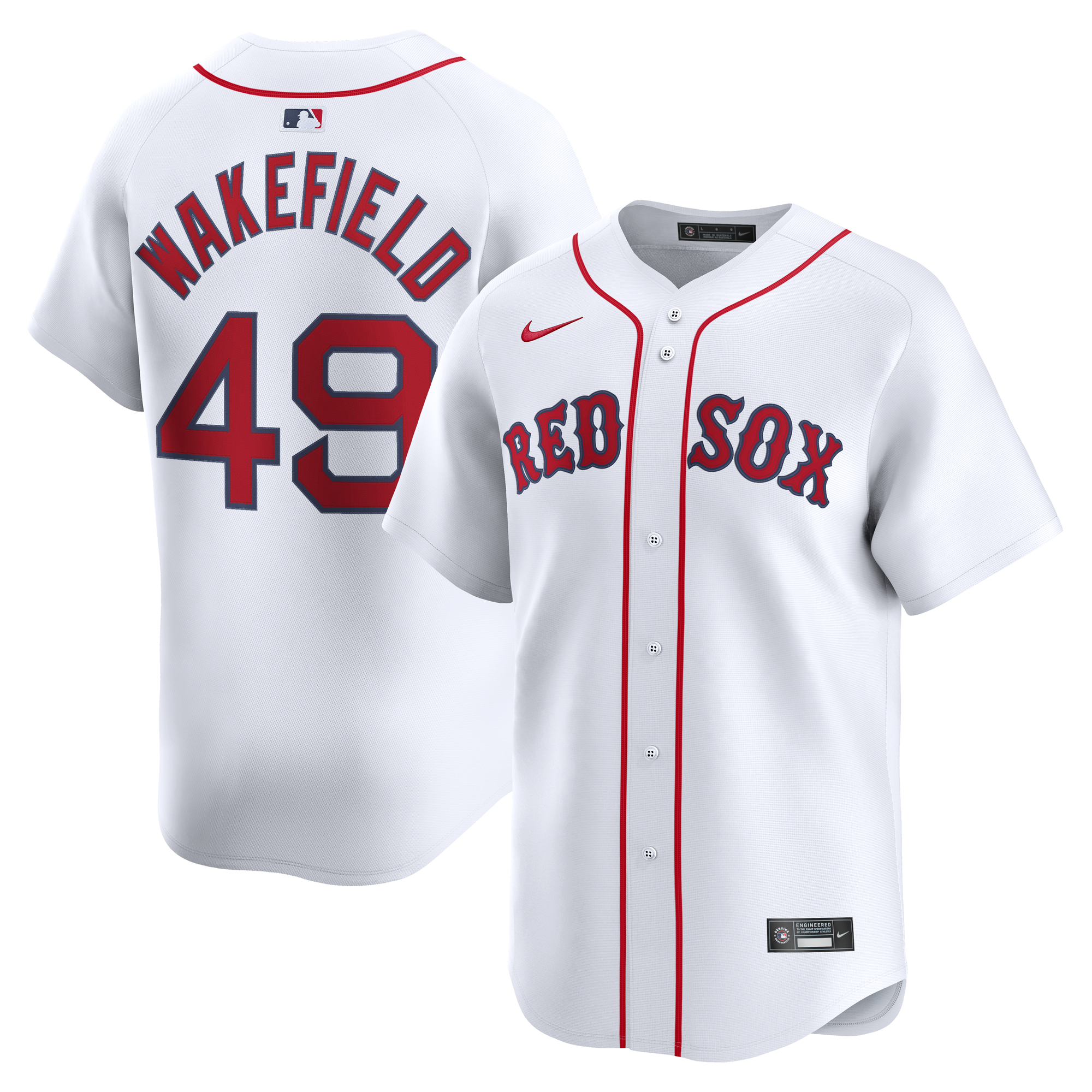 Tim Wakefield Boston Red Sox Nike Home Limited Player Jersey - White