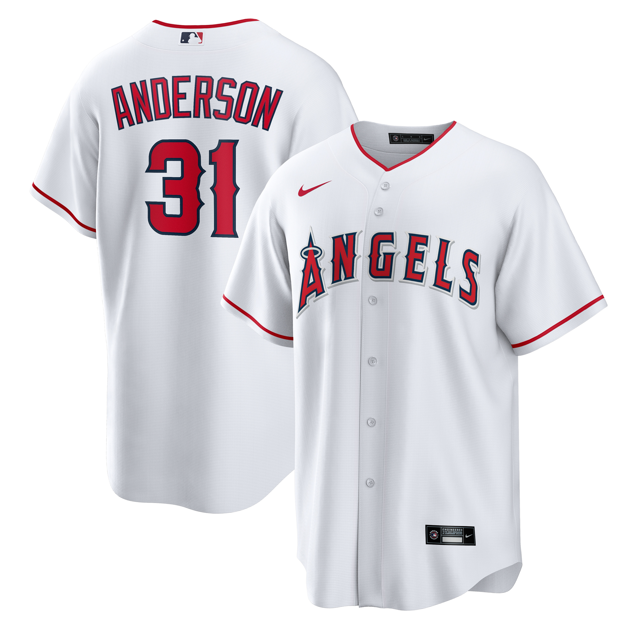 Tyler Anderson Los Angeles Angels Nike Home  Jersey - White