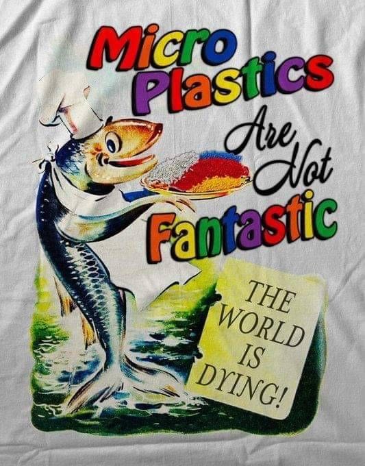 "Microplastics Are Not Fantastic" Funny Environmental T-Shirt - Retro Graphic Tee - - More Option - Outfits For US