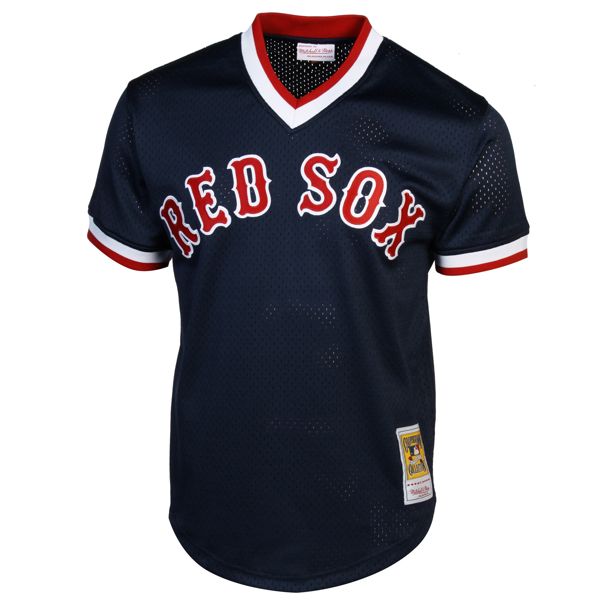 Mitchell & Ness Ted Williams Boston Red Sox 1990 Authentic Cooperstown Collection Batting Practice Jersey - Navy Blue 2