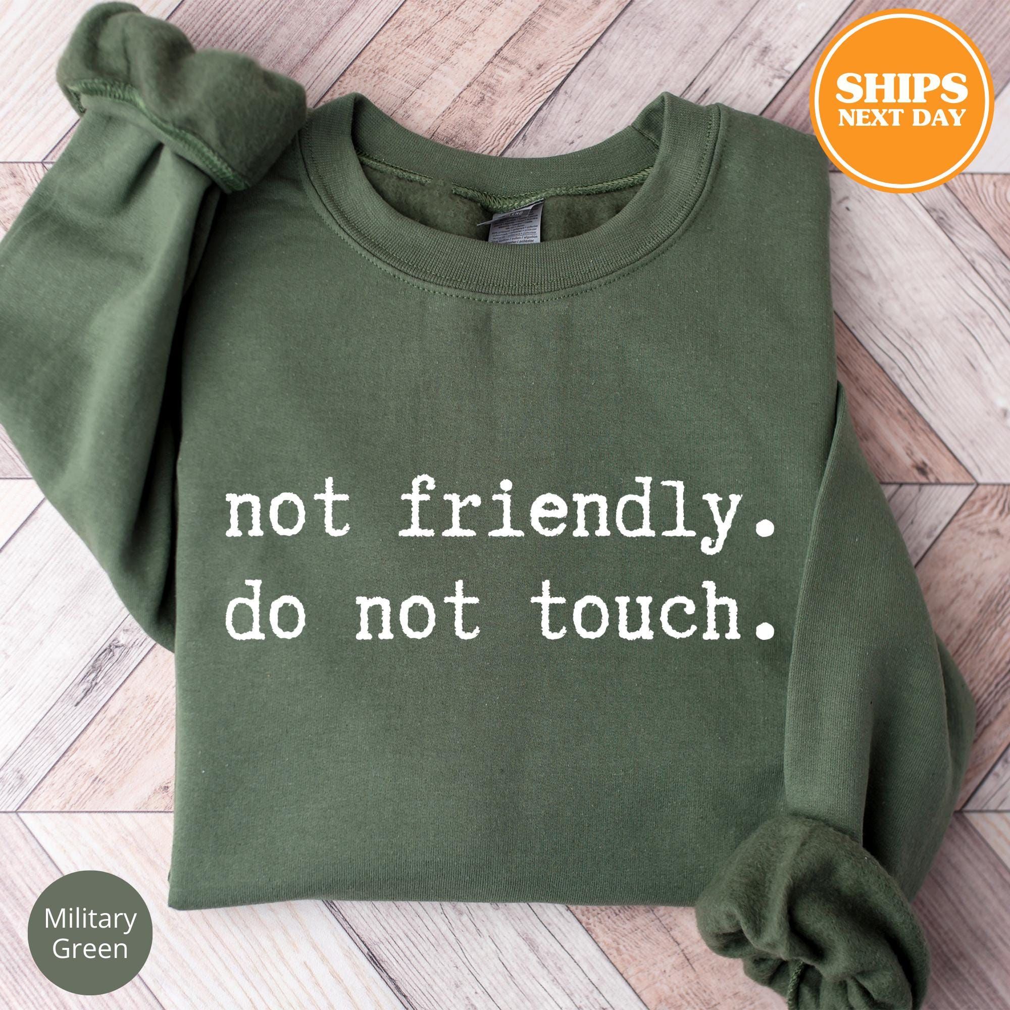 Not Friendly Sweatshirt, Funny Humor Hoodie, Gift For Friend, Adult Humor Sweatshirt, Funny Sweatshirt, Introverted Sweatshirt, Sarcastic - - More Option - Outfits For US