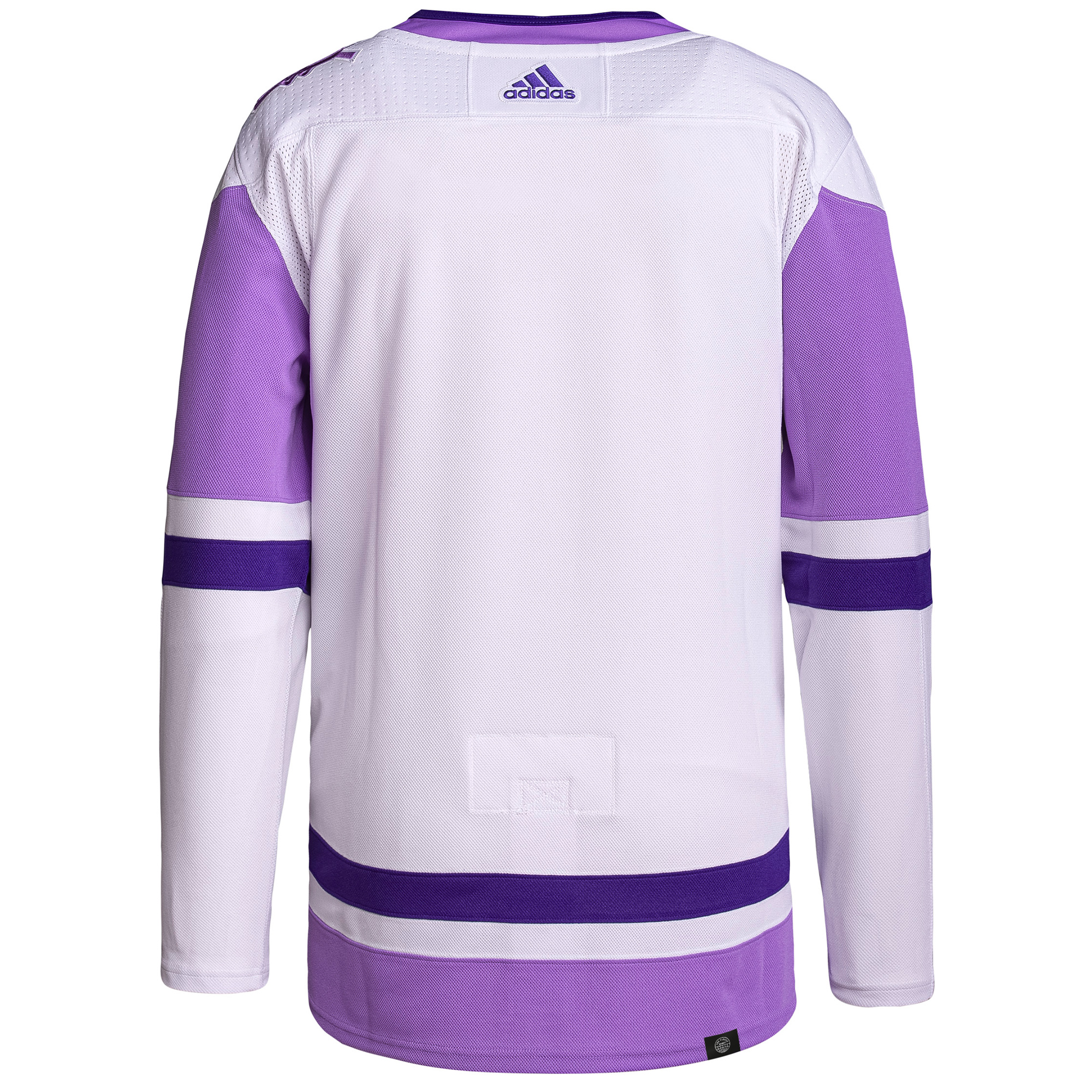 Toronto Maple Leafs adidas Hockey Fights Cancer Primegreen Authentic Blank Practice Jersey - White/Purple 3