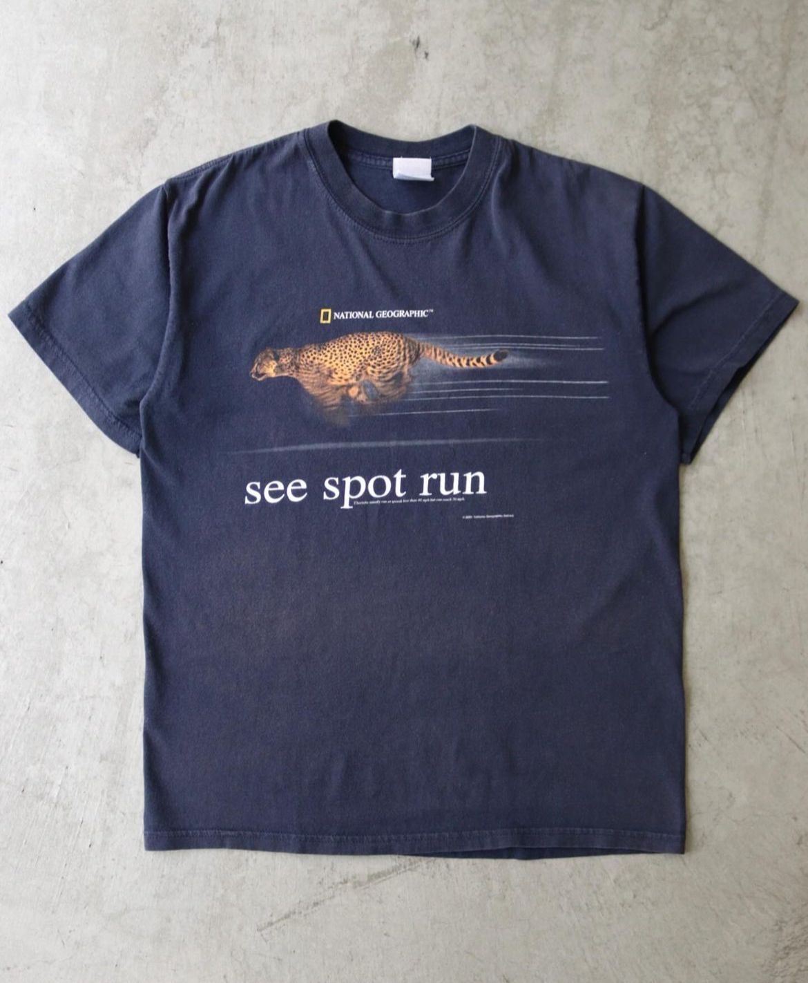 "See Spot Run" Cheetah T-Shirt, Vintage National Geographic Graphic Tee, Retro Y2K Big Cat Nature Shirt, Inddie Aesthetic Gorpcore Streetwear - - More Option - Outfits For US