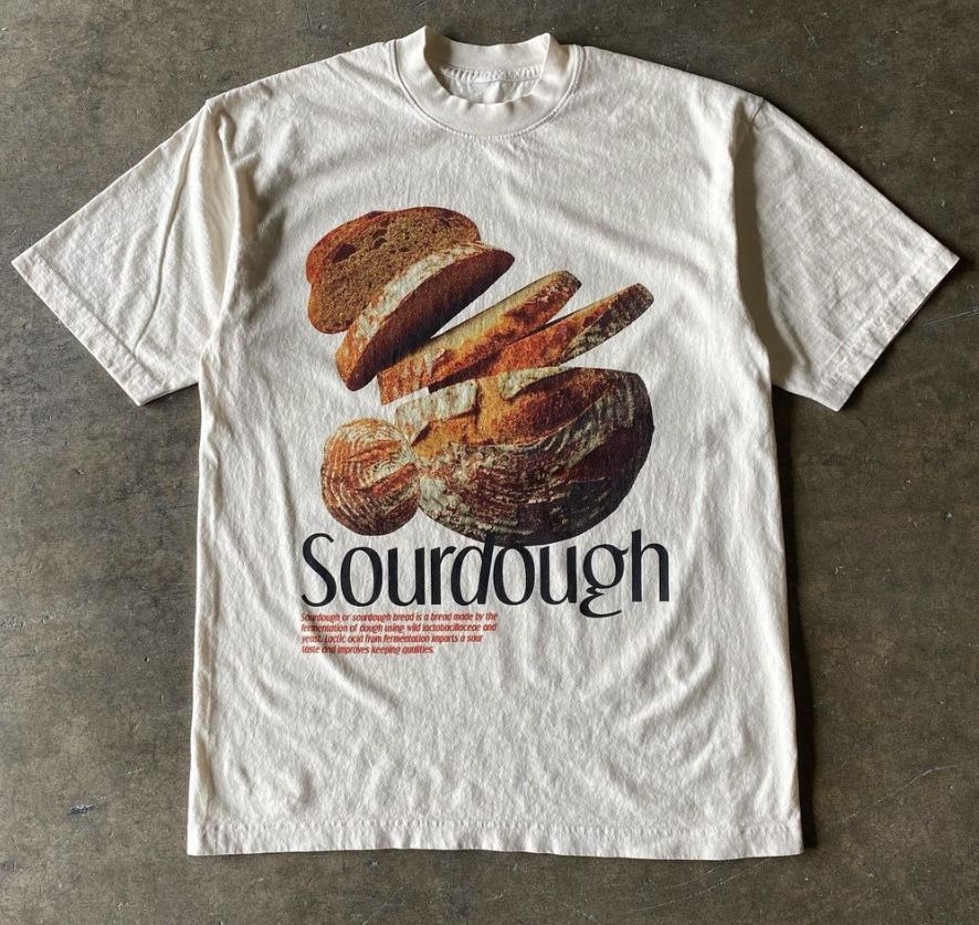 Sourdough Bread Graphic T-Shirt, Aesthetic Cottagecore Baker Tee, Vintage Culinary Encyclopedia Shirt, Cute Foodie Graphic Streetwear - - More Option - Outfits For US