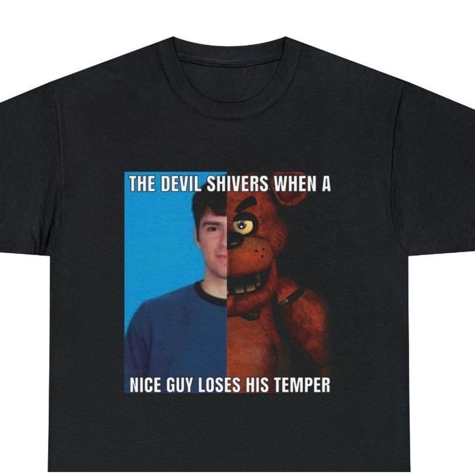 The Devil Shivers Weezer Freddy Fazbear Meme Shirt - - Full Size Krixshop