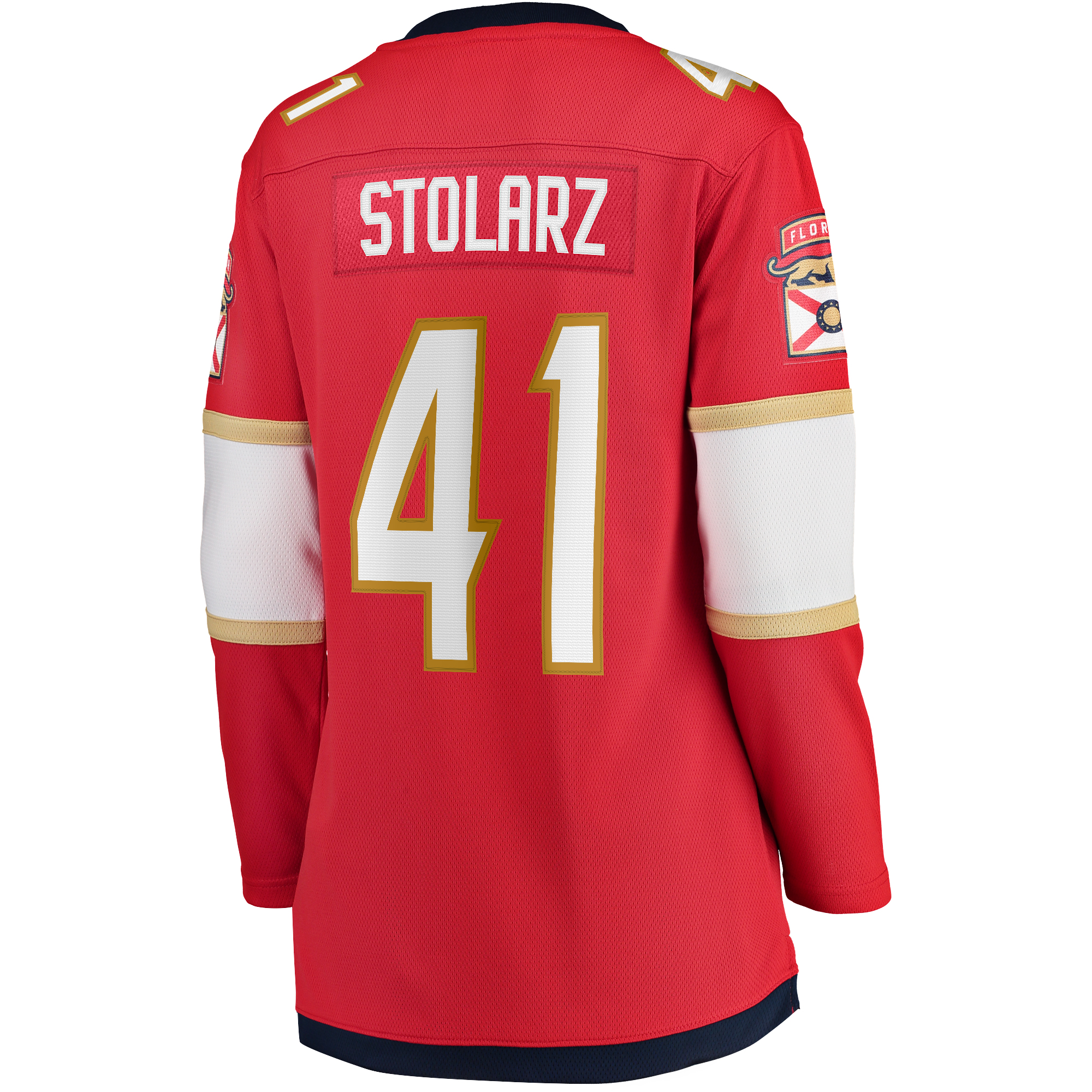 Anthony Stolarz Florida Panthers Fanatics Women's Home Breakaway Player Jersey - Red 3