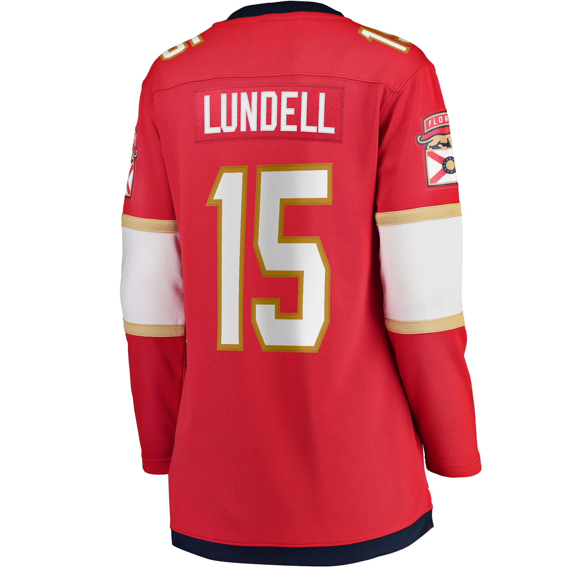 Anton Lundell Florida Panthers Fanatics Women's Home Breakaway Player Jersey - Red 3