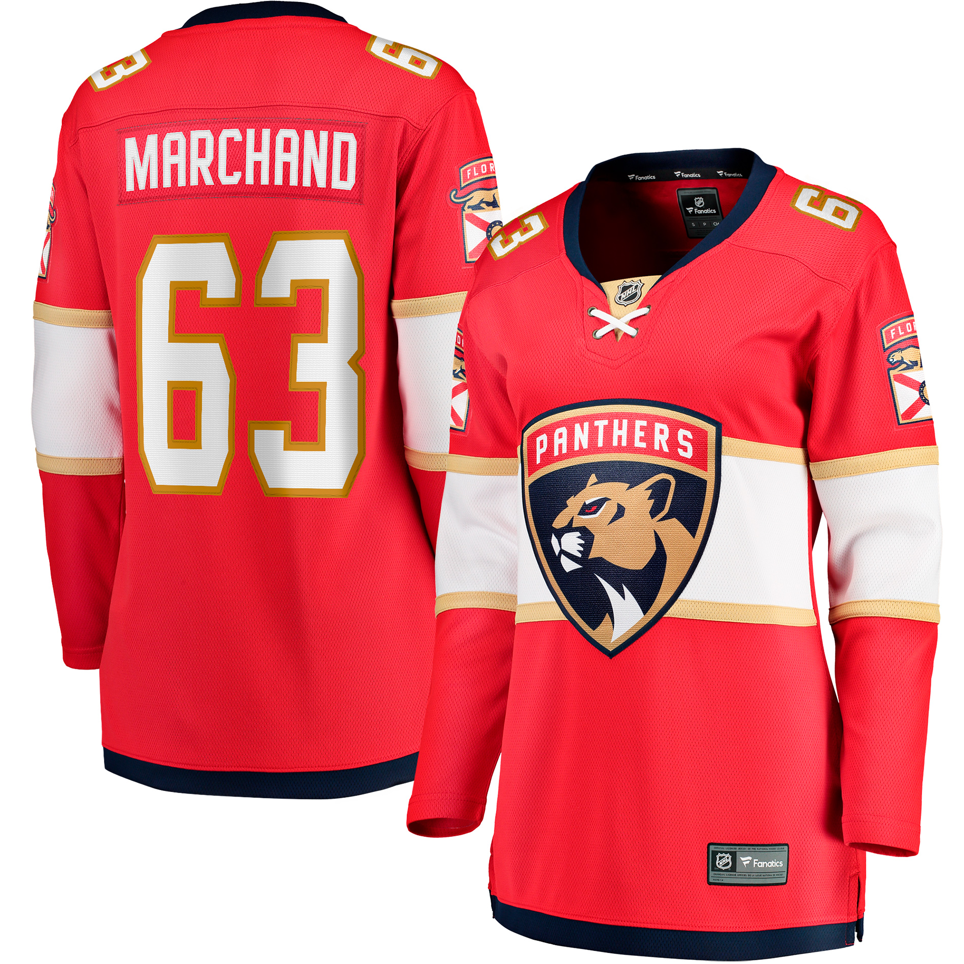 Brad Marchand Florida Panthers Fanatics Women's Home Breakaway Player Jersey - Red